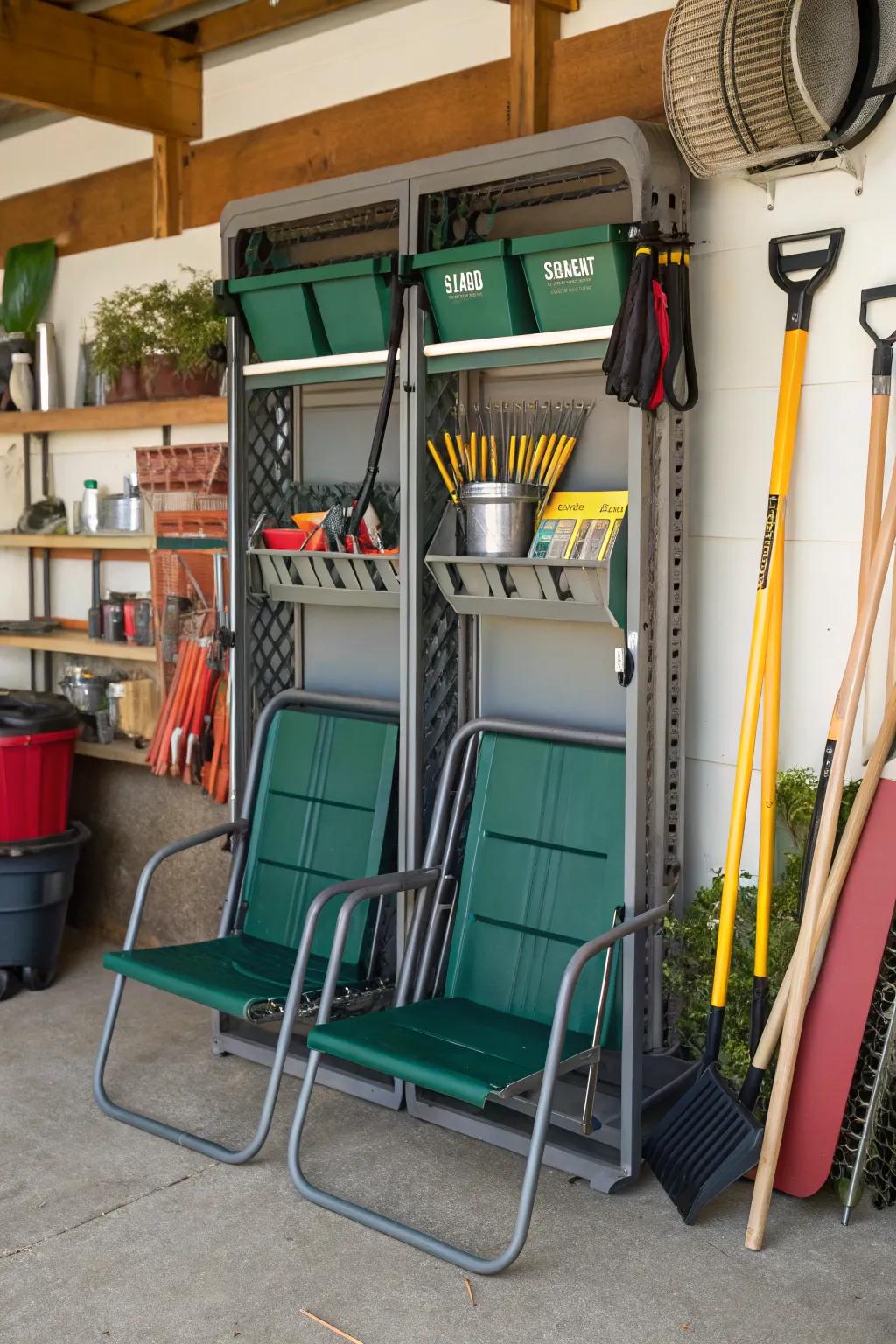 Multi-functional racks are a storage game changer.