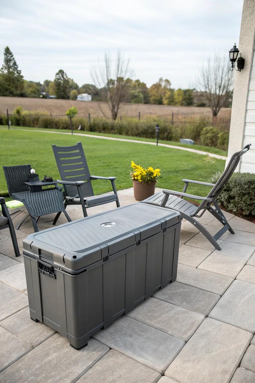 Boxed storage offers great protection for chairs.