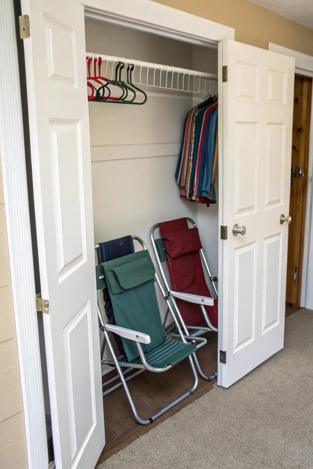 Door hooks offer a discreet storage solution.