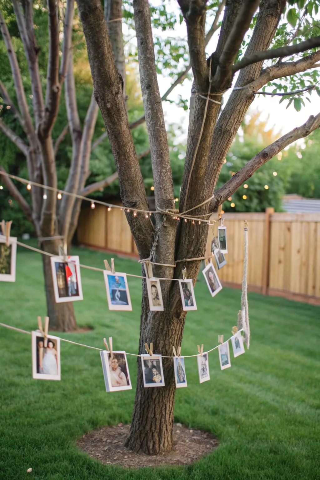 Celebrate your family history with a photo memory lane.