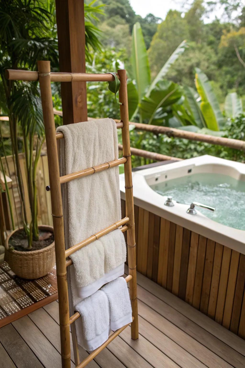 Natural materials like bamboo bring a rustic charm.