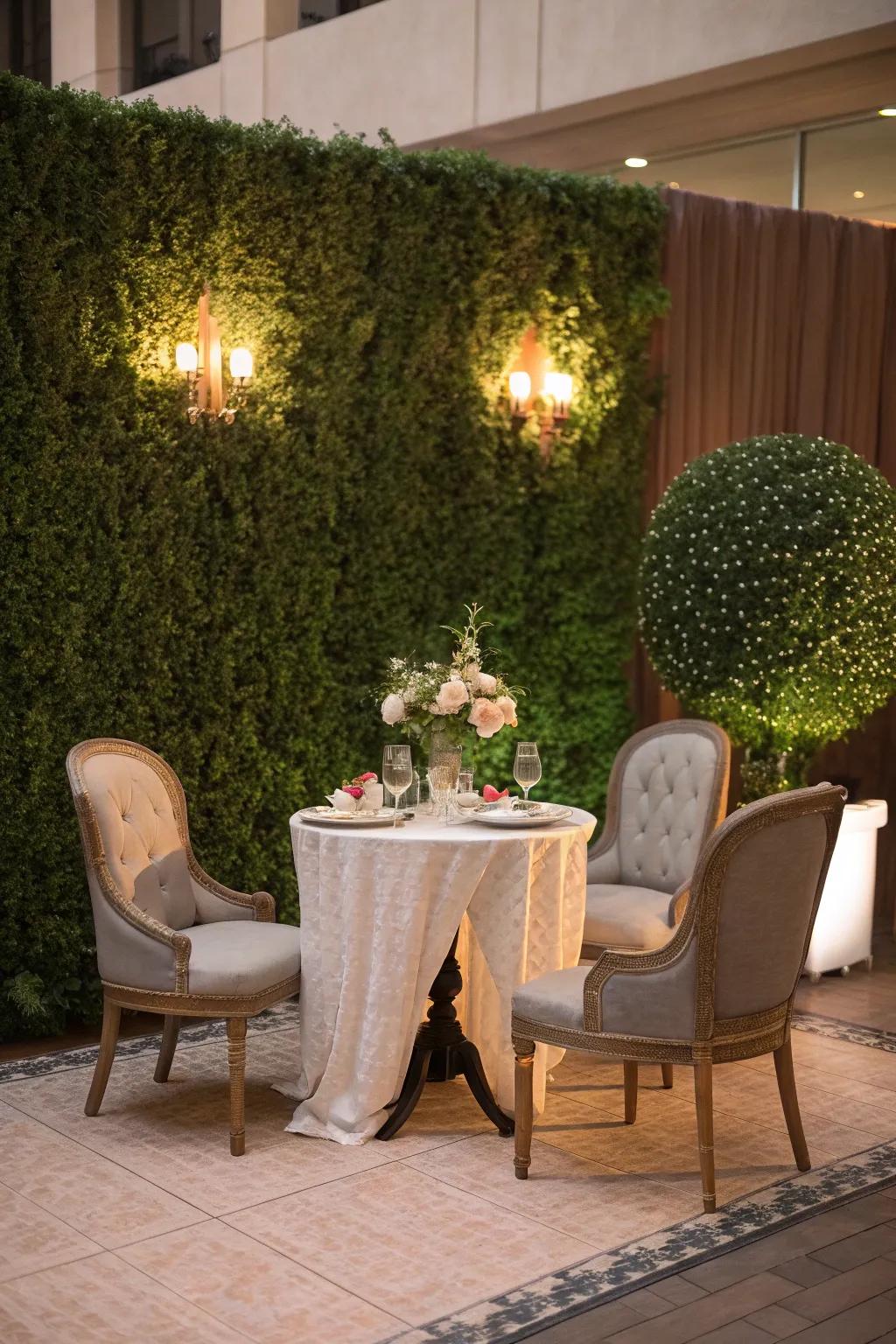 Create a cozy seating area with style.