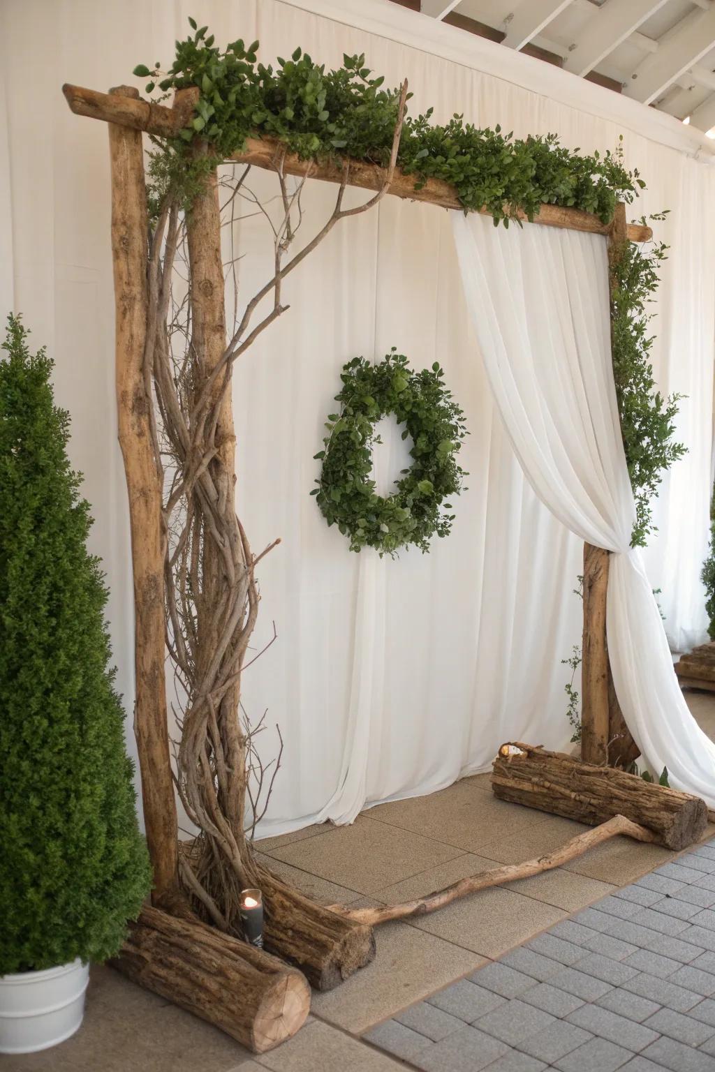 Enhance with natural frames.