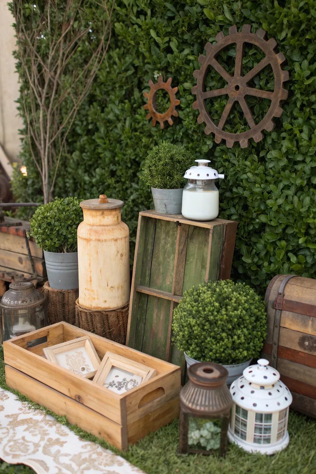 Add character with eco-friendly elements.