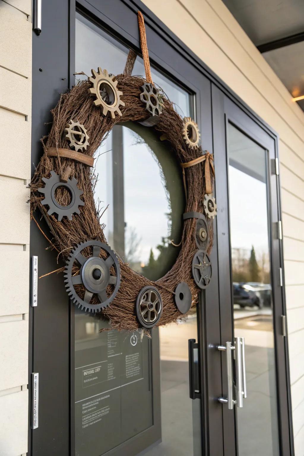 Add edge to your entrance with industrial chic.