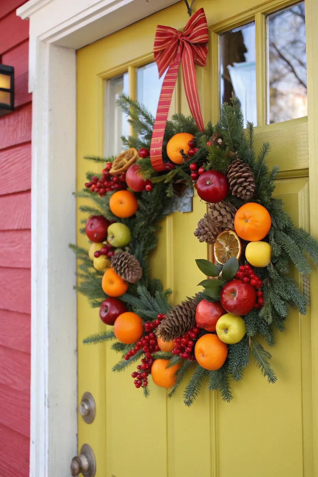 Add a fruity twist to your festive decor.