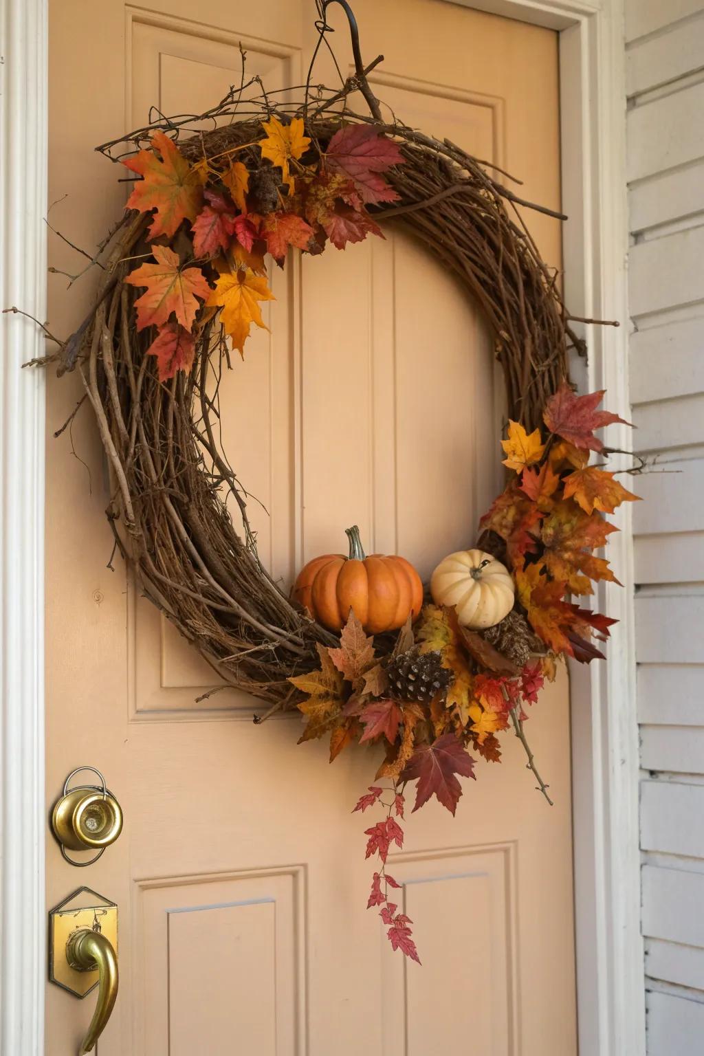 Grapevine glory: a versatile base for your fall wreath.