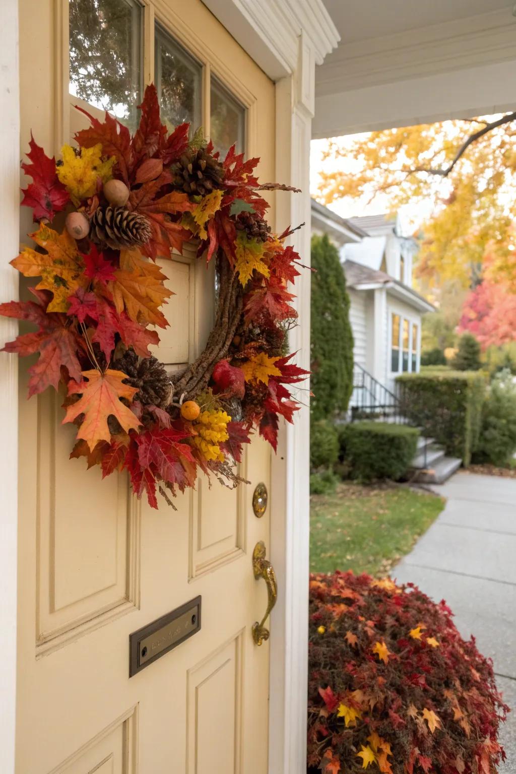Charming acorn adornments for a woodland-inspired wreath.