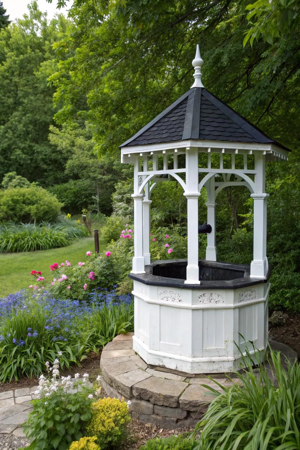 Black and white create a timeless, elegant look.