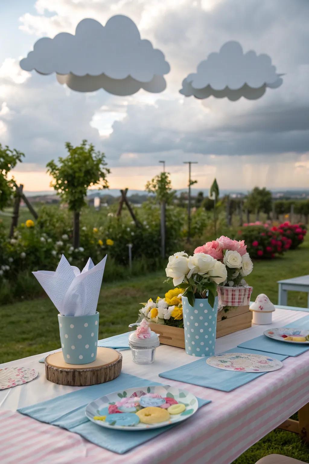 Whimsical touches add surprise and delight to the table.