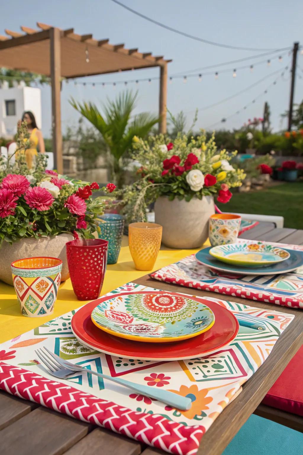 Bold and bright colors infuse energy and vibrancy.