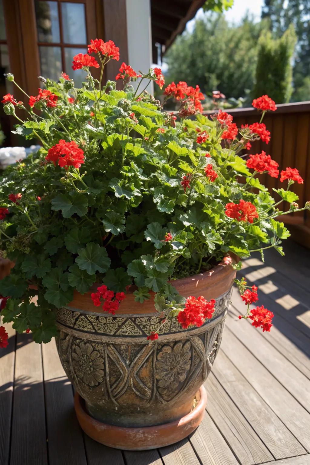 Add charm with cranesbill geraniums.