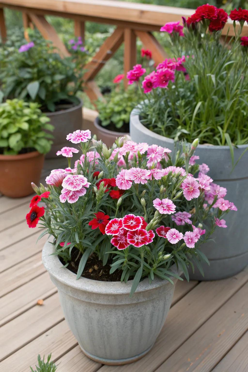 Delight in the fragrance of dianthus.