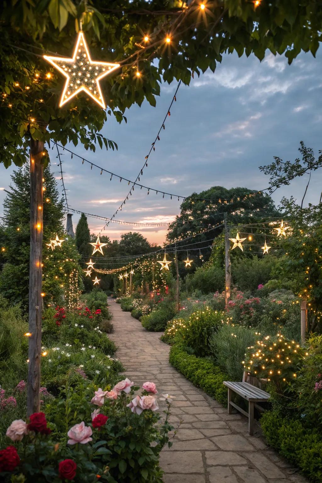 Infuse whimsy with star and themed lighting.