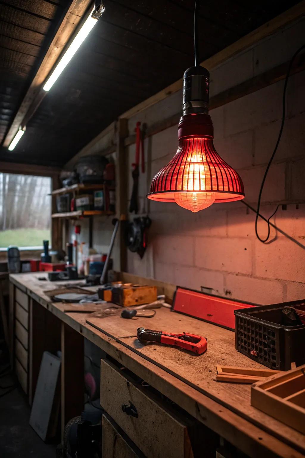 Infrared heat bulbs offer focused warmth where you need it most.