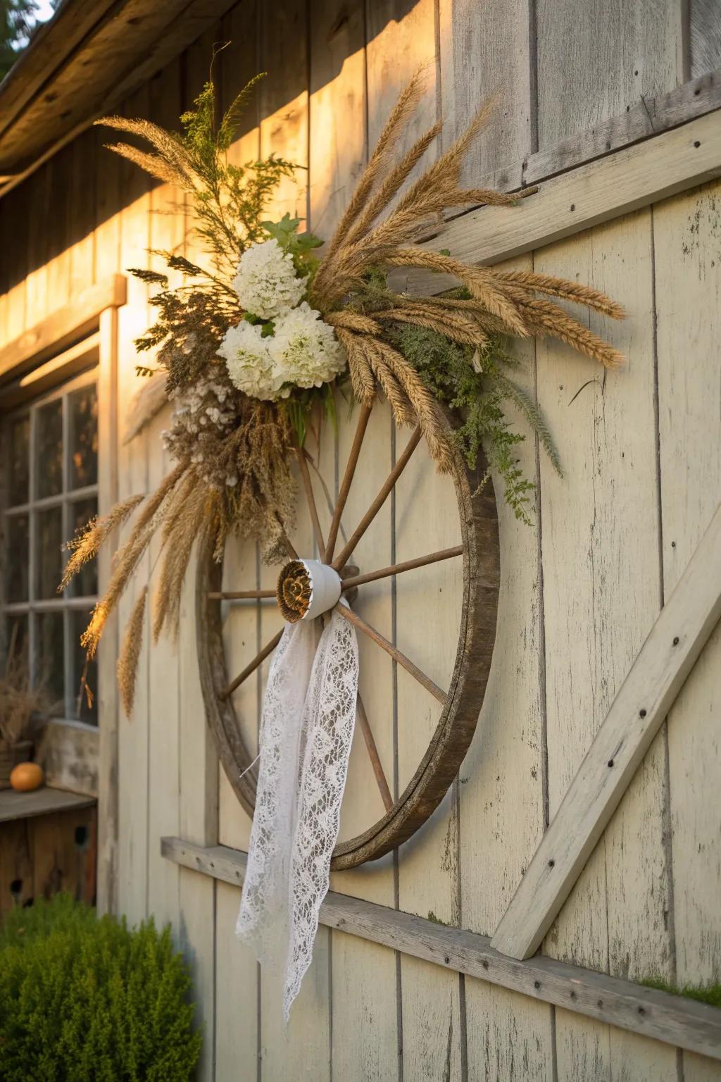 Achieve cozy sophistication with country chic elements.