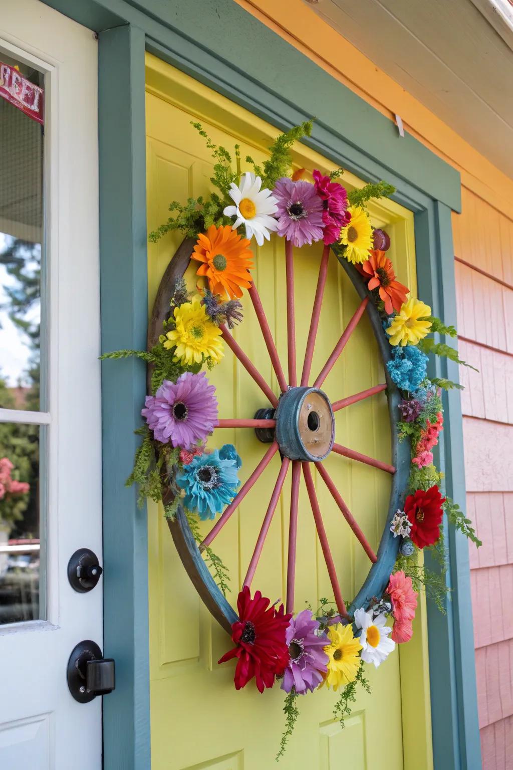 Make a statement with a joyful explosion of colors.