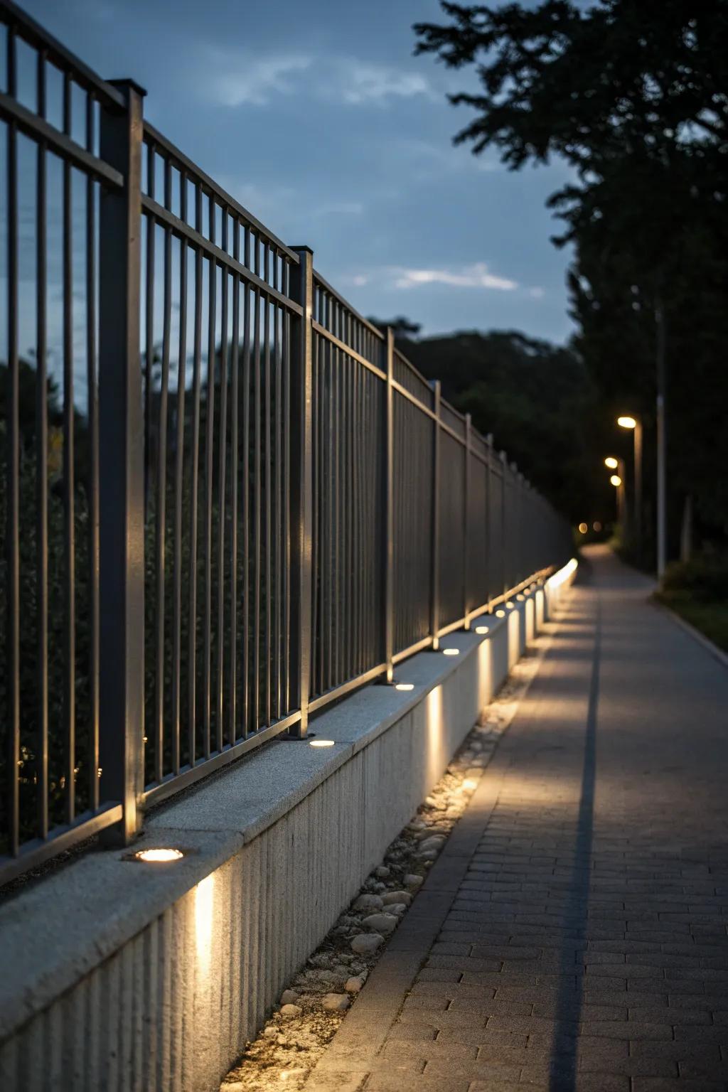 Recessed lights add a touch of understated elegance.