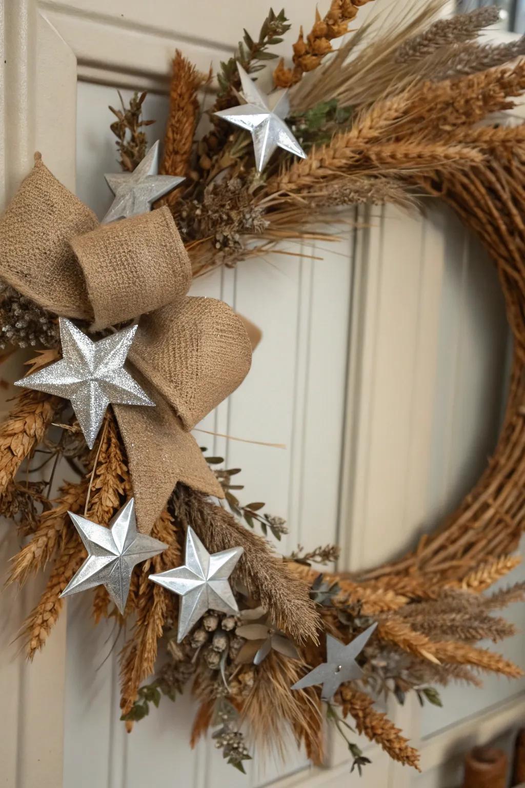 Metallic stars add a touch of glam to your Western decor.