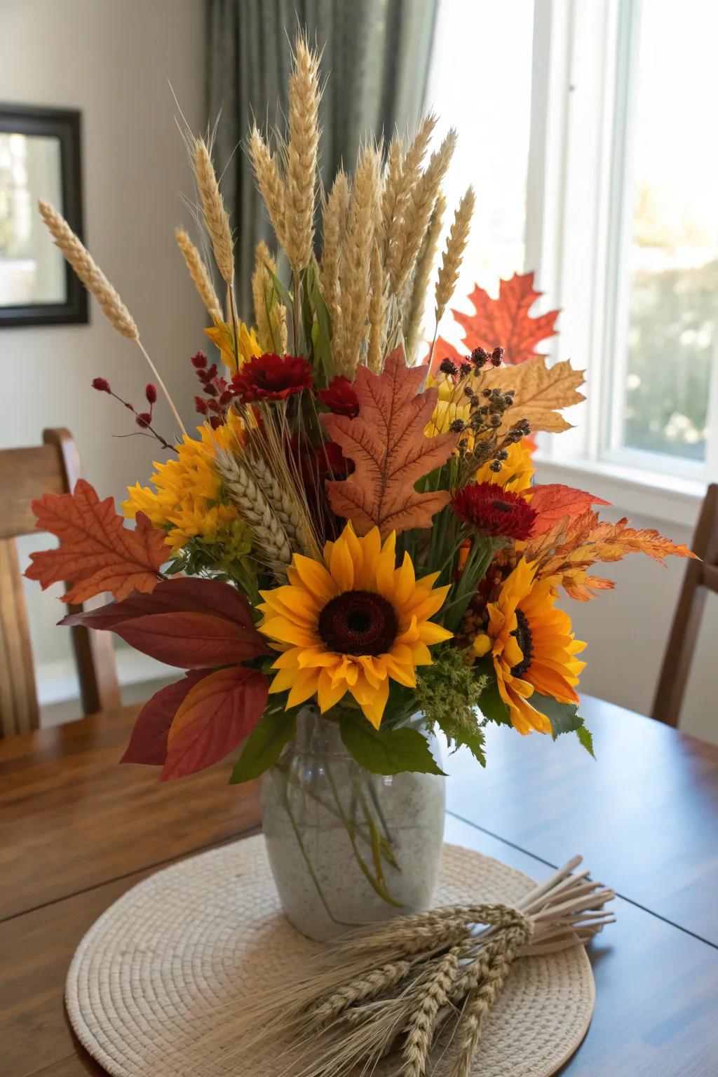 Enhance your floral arrangements with wheat for added texture and charm.