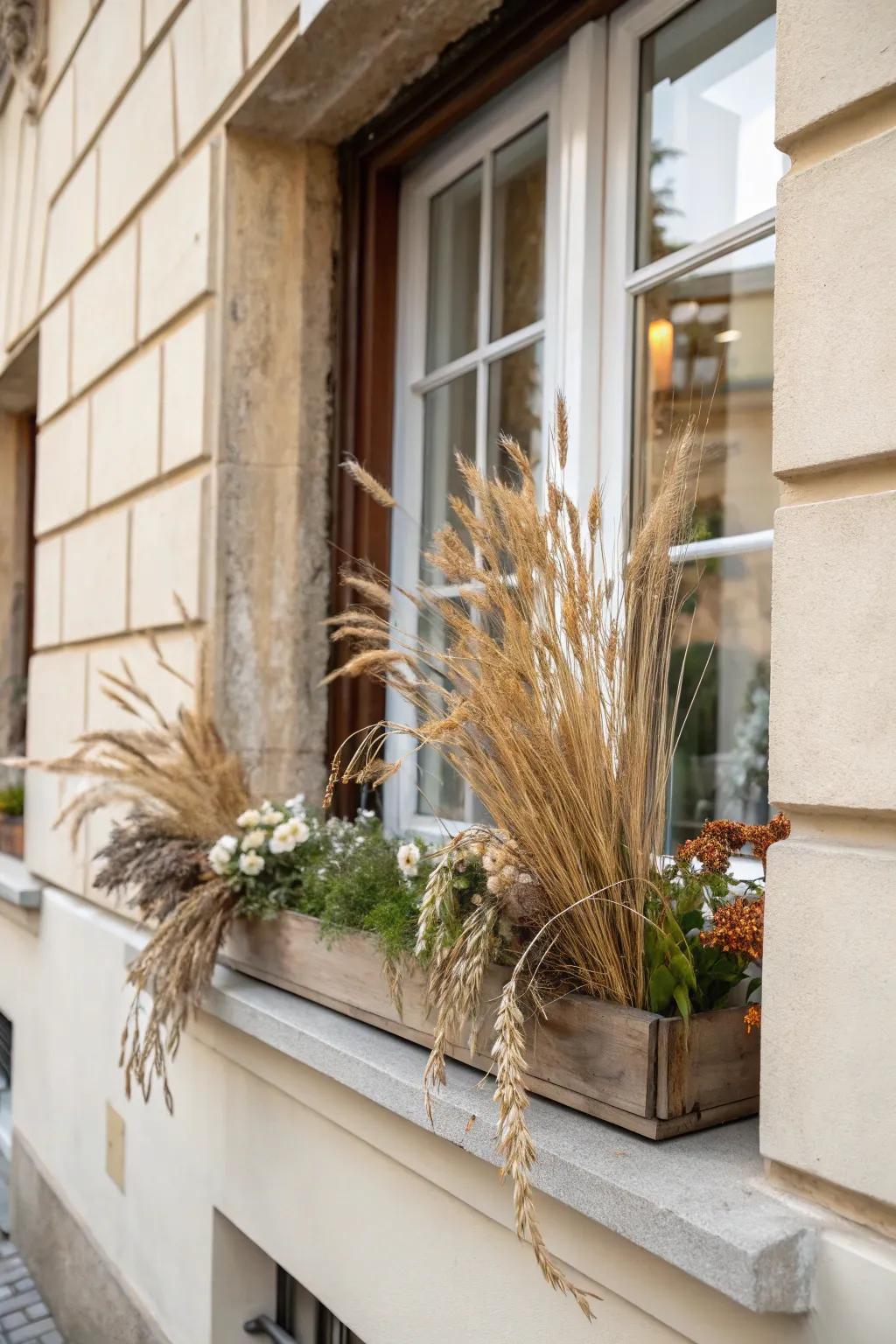 Rustic charm with natural elements.