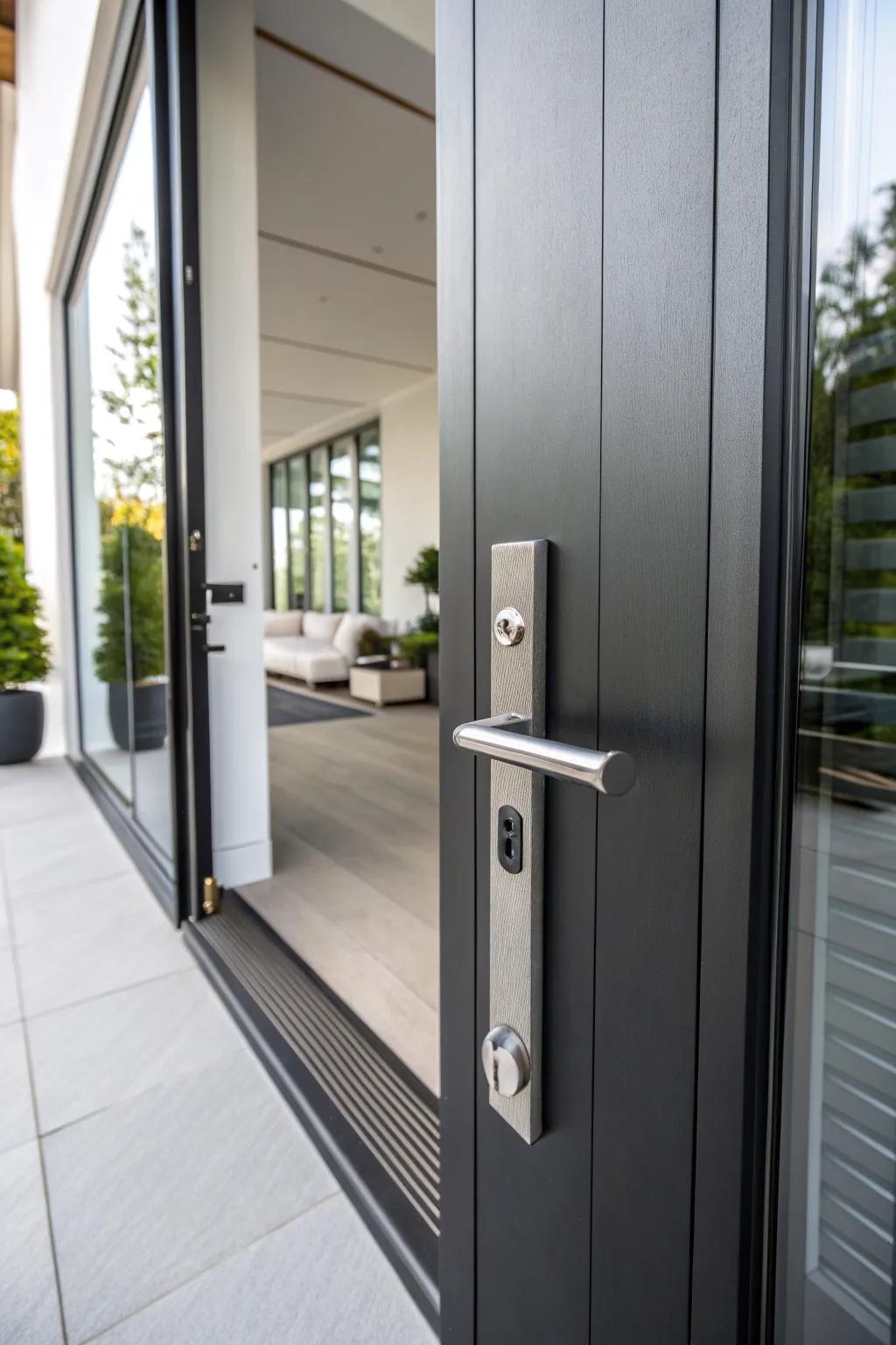 Modern lever handles offering style and functionality.