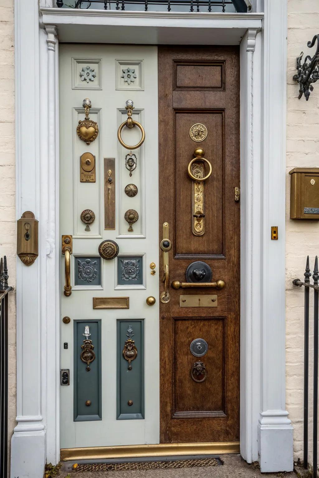 Mix and match finishes offering an eclectic and unique style.