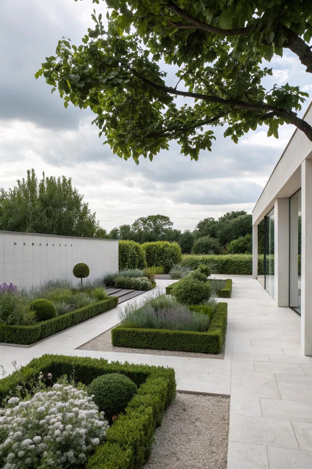 Embrace simplicity with a modern minimalist garden.