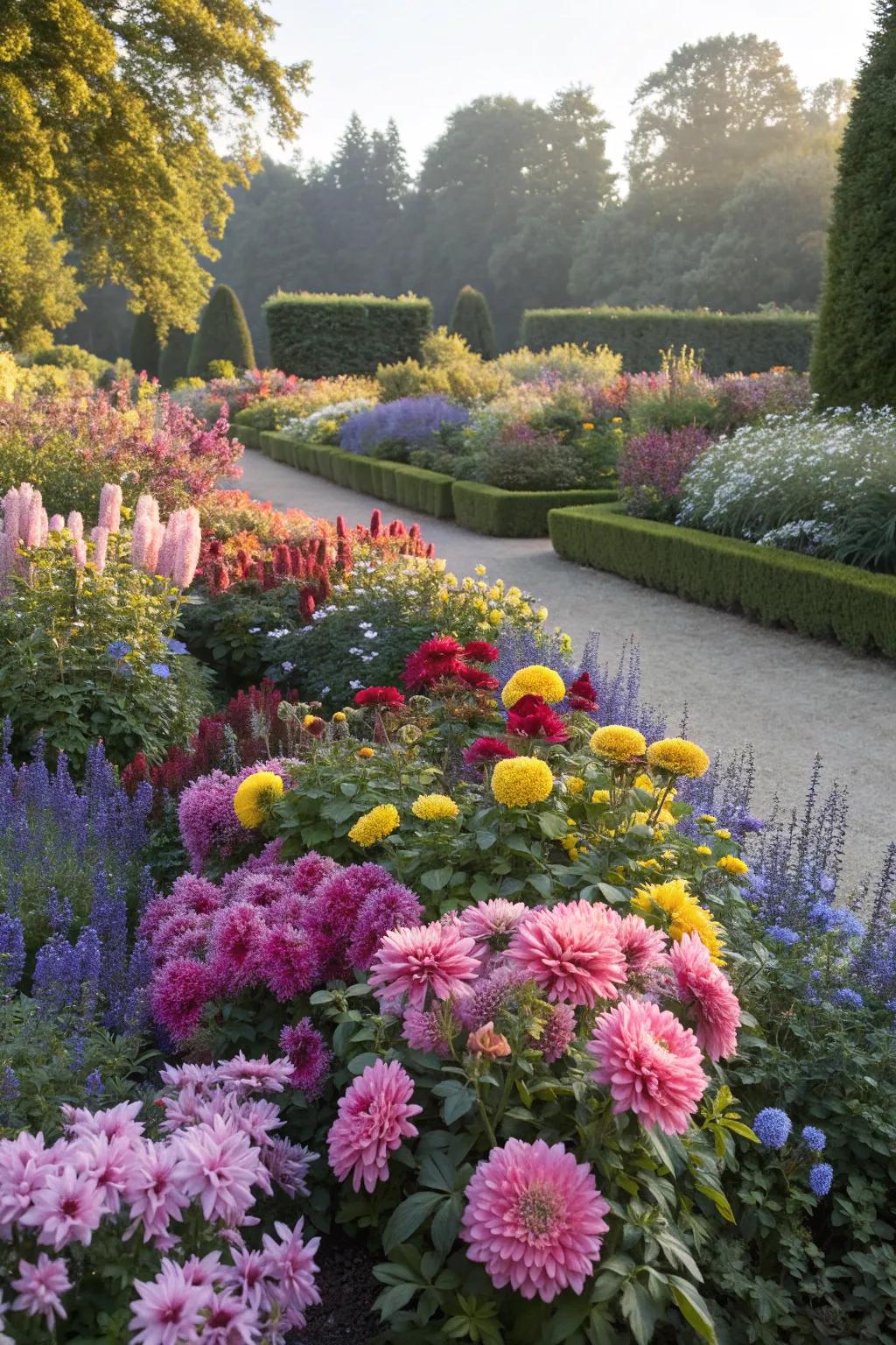 Add vibrancy with a lush and varied planting scheme.