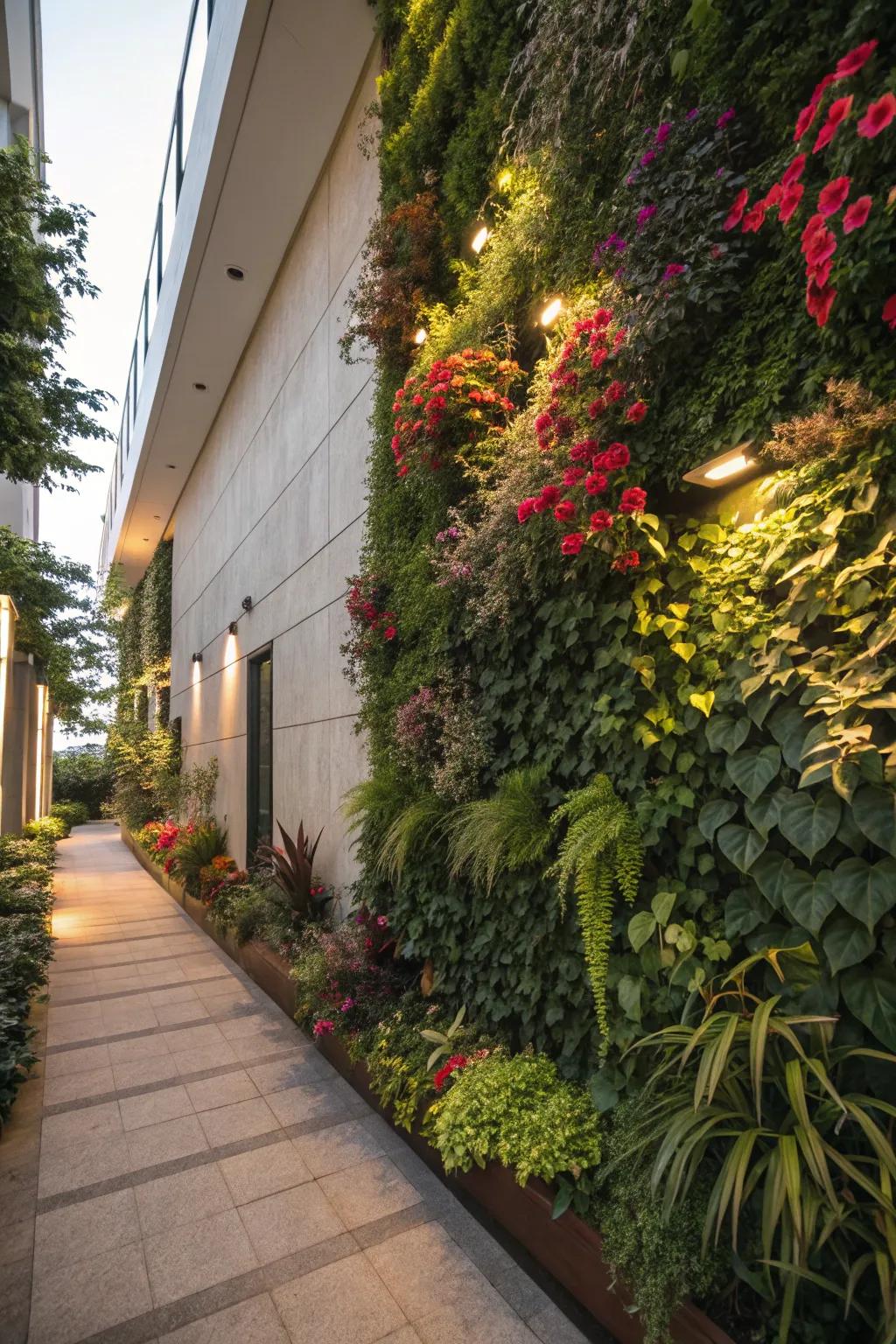 Maximize space with an eye-catching vertical garden.