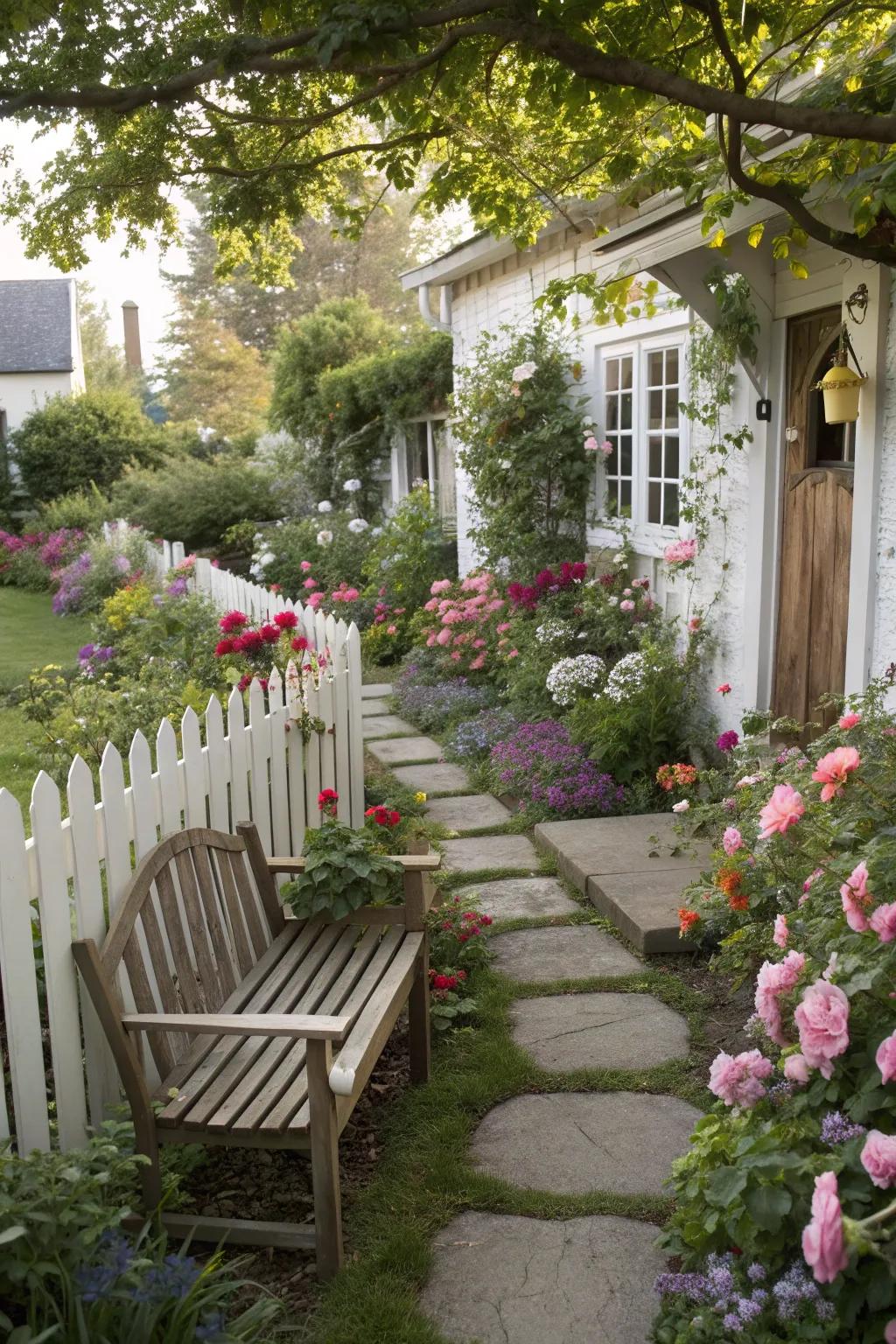 Step into a storybook with a delightful cottage garden.