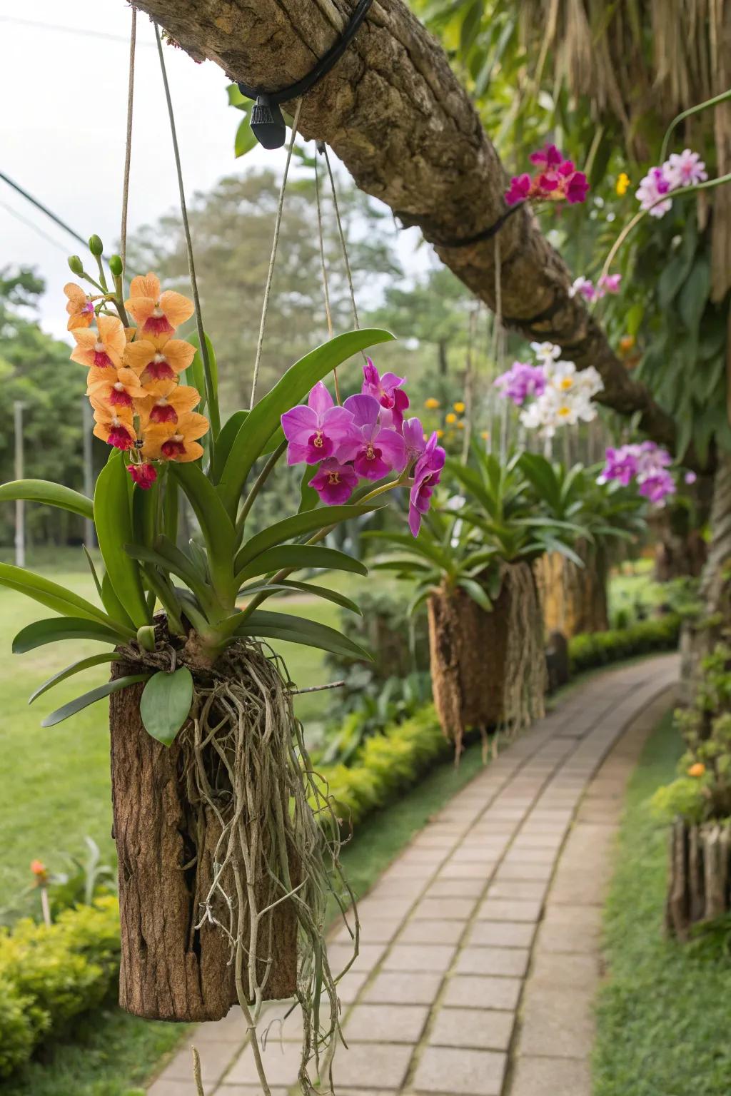 Cork bark provides a natural, rustic mount for your orchids.