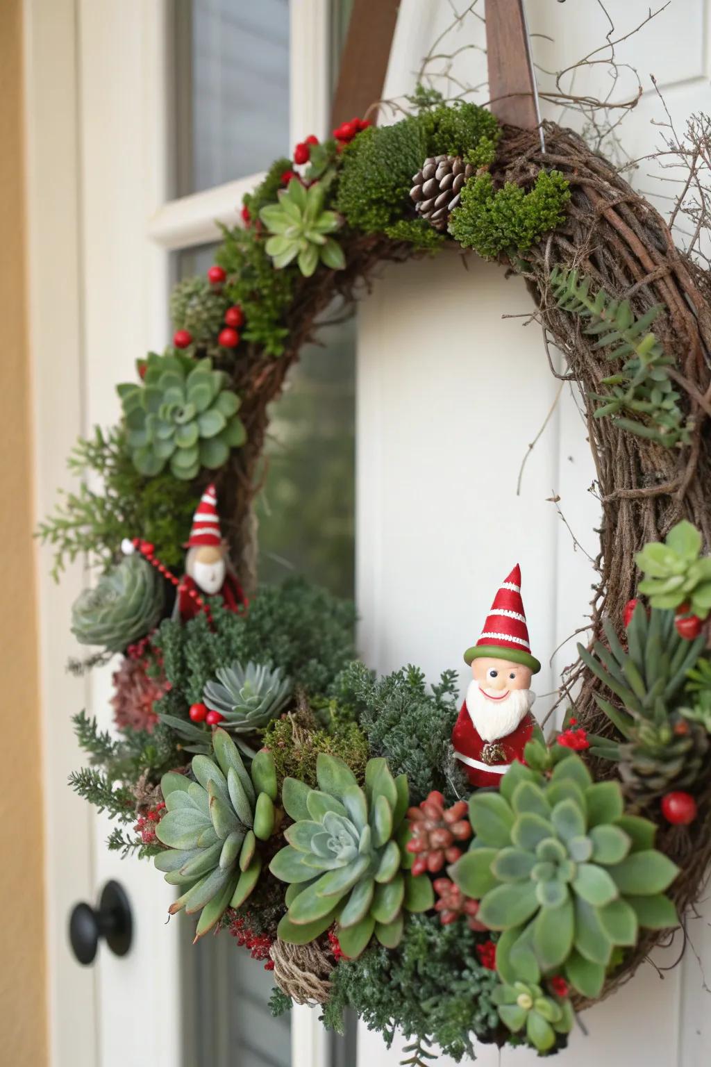 A refreshing blend of greenery and elf-inspired fun.