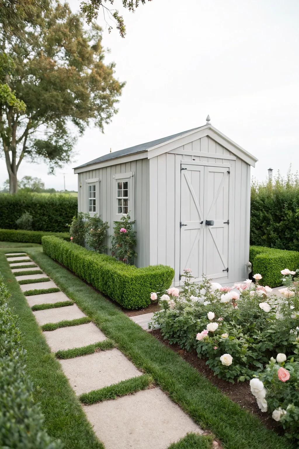 Minimalist light grey offers a peaceful, uncluttered vibe.