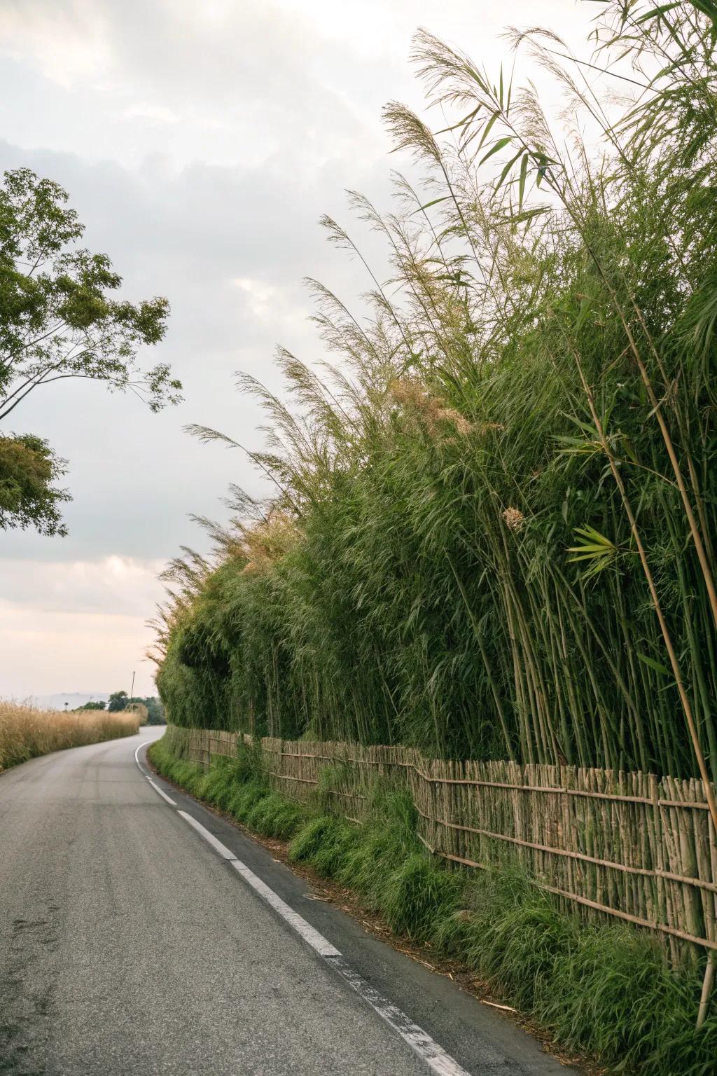 Natural screens provide privacy and noise reduction.