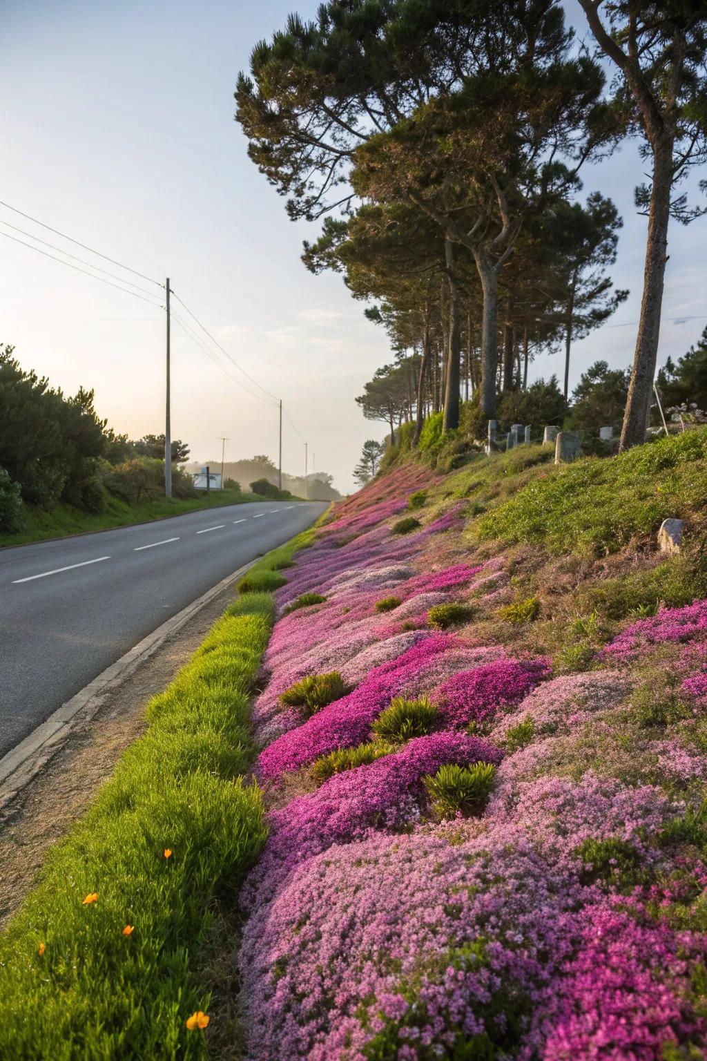 Groundcovers add color and texture.