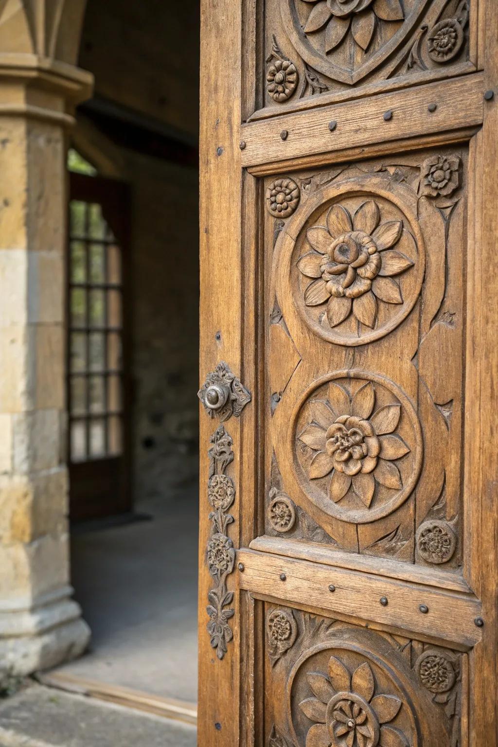 Tudor roses add a touch of historical elegance.