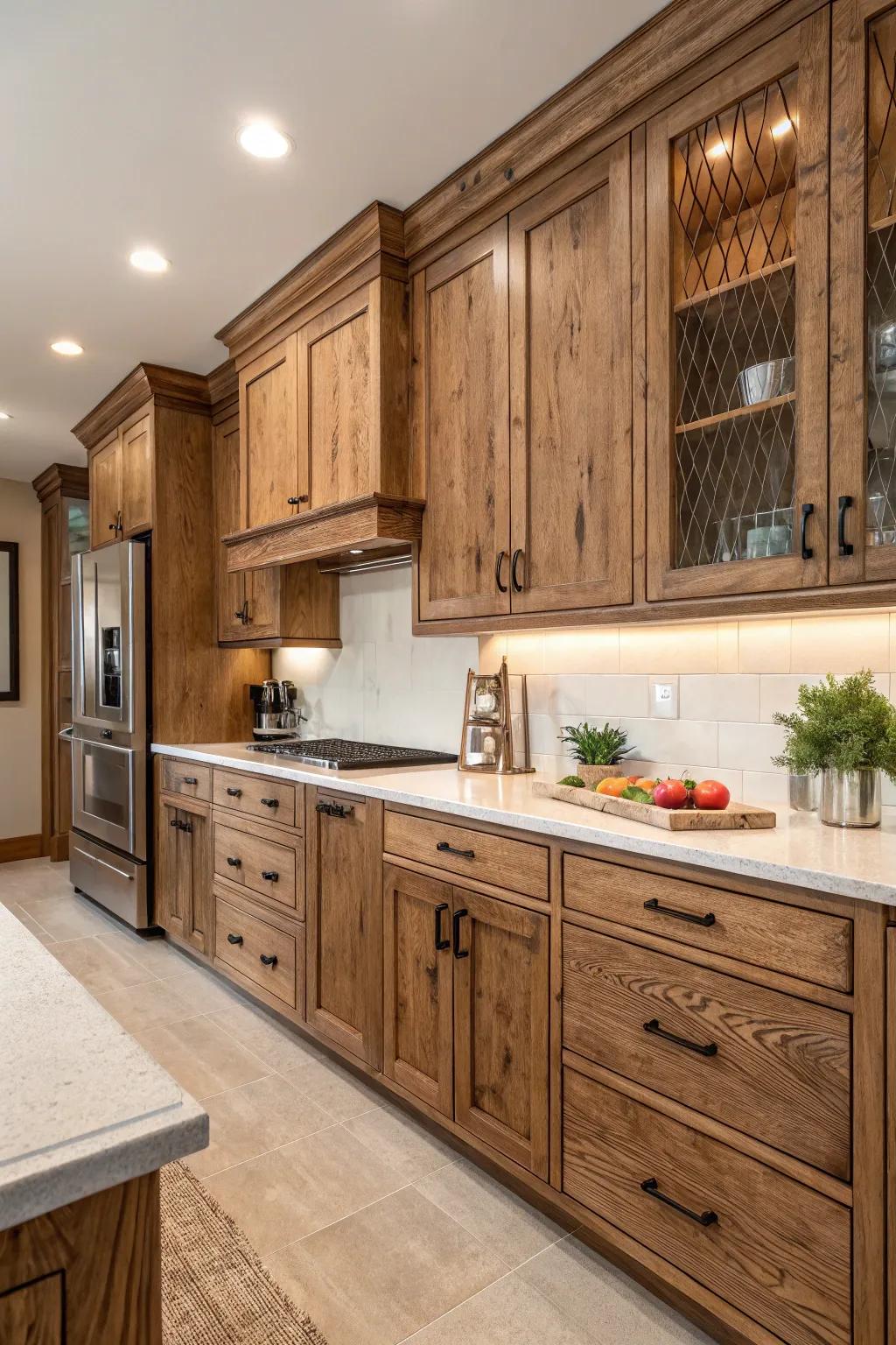 Textured finishes bring depth and character.