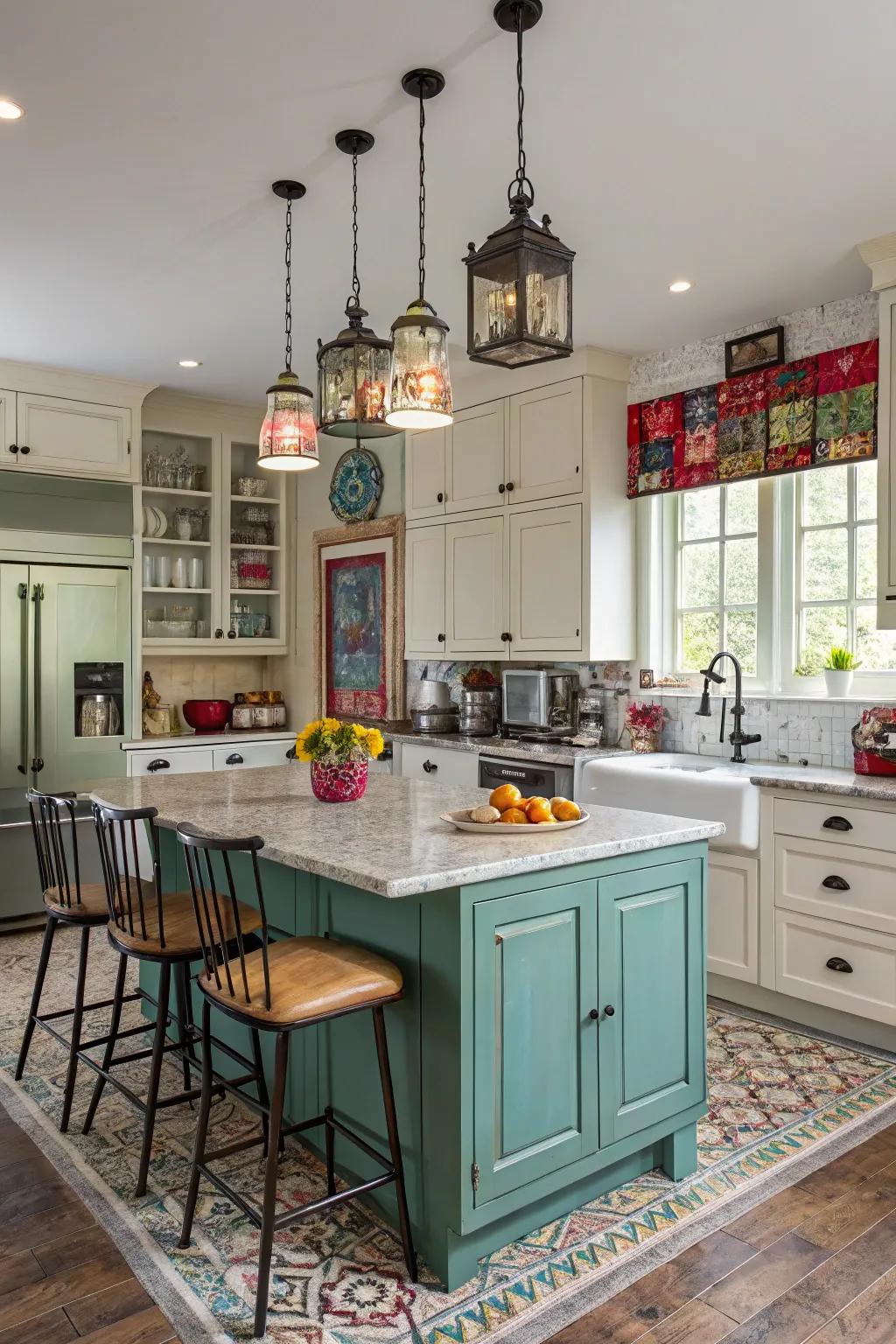 An eclectic mix for a unique kitchen.