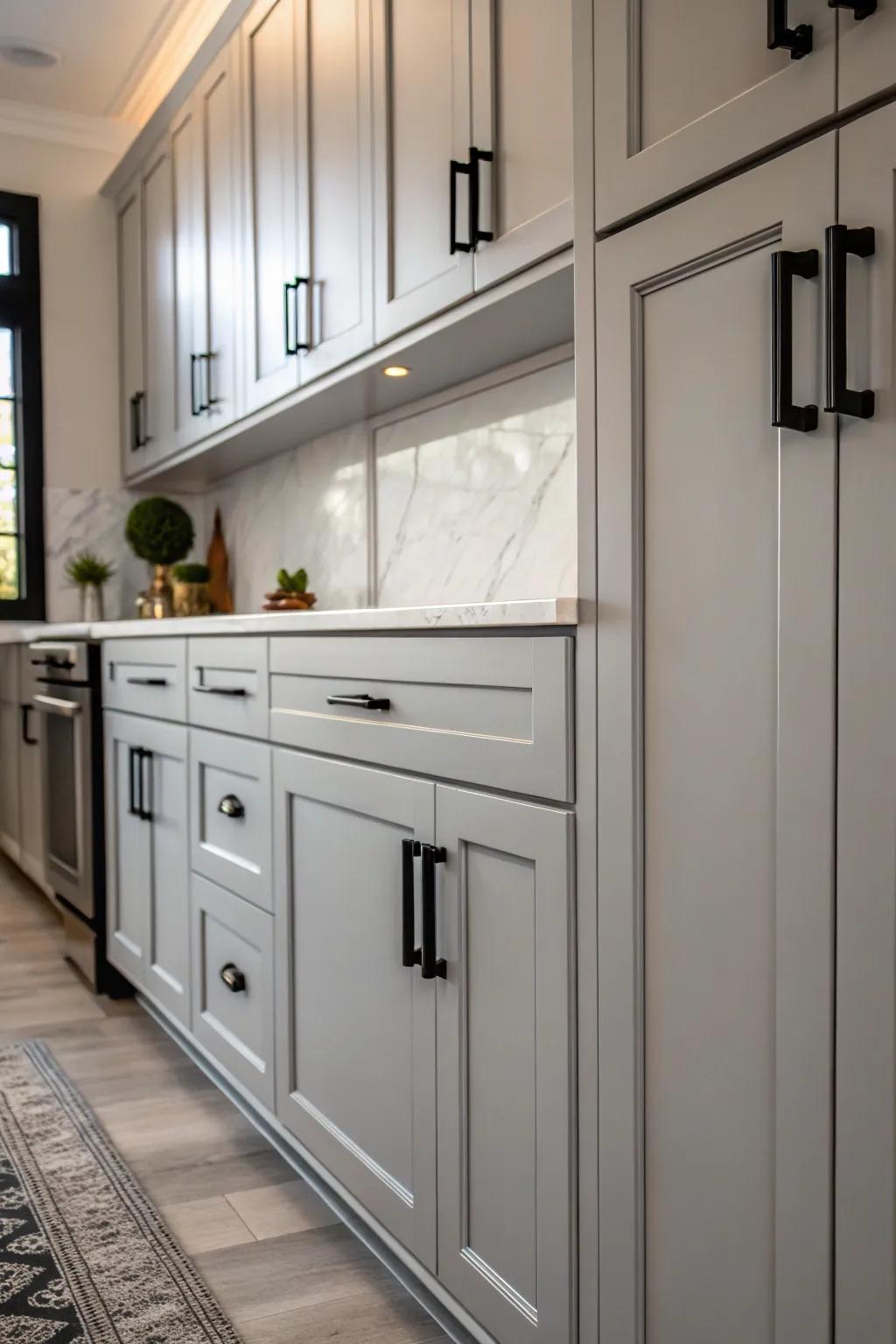 Black accents add bold contrast and modernity.