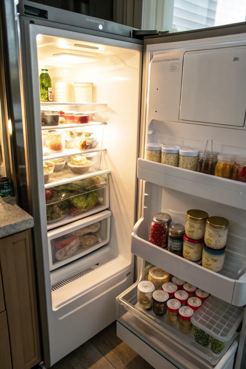 A Lazy Susan keeps small items within reach.