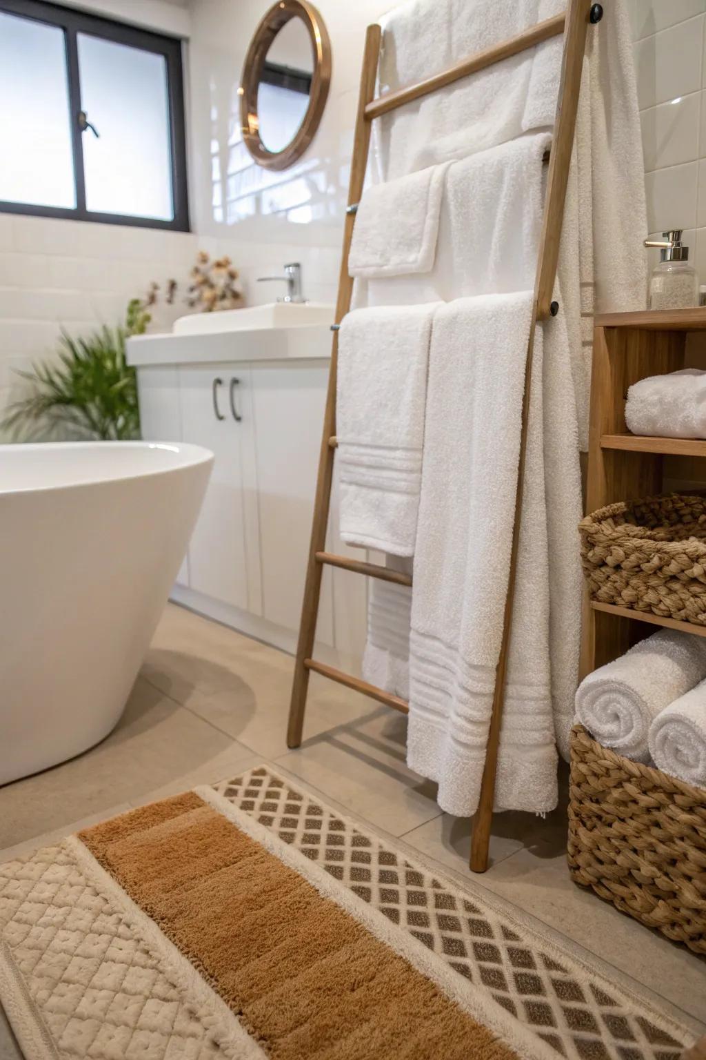 Soft textiles add comfort and style.