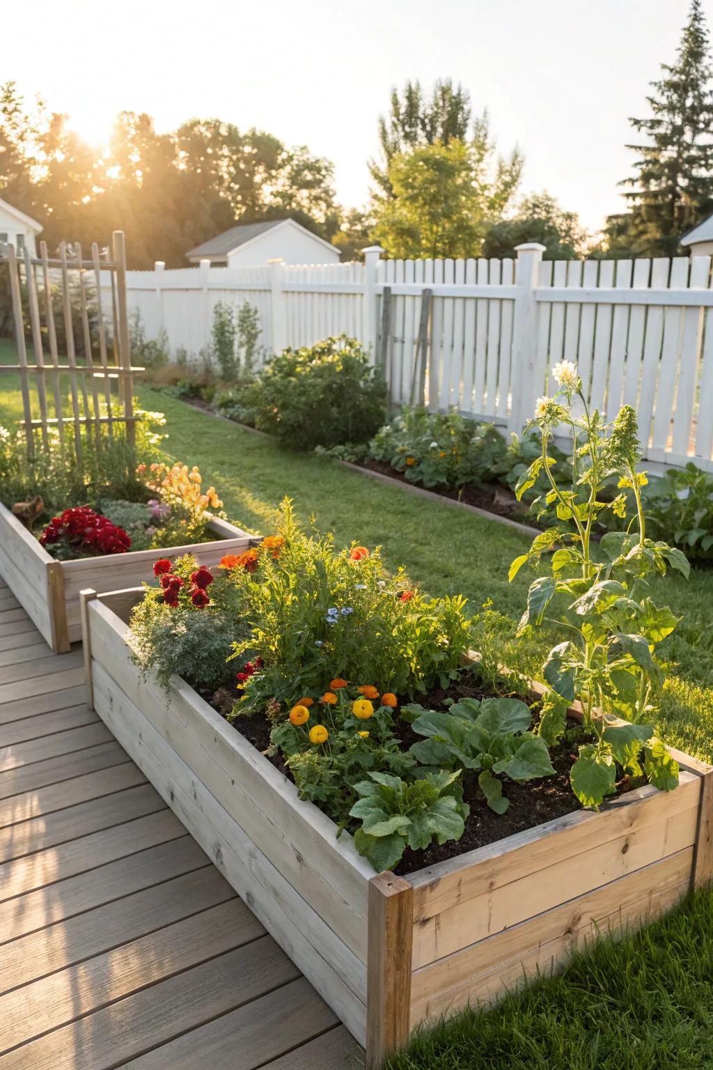 Elevate your gardening with raised planter boxes for easy access and stunning looks.