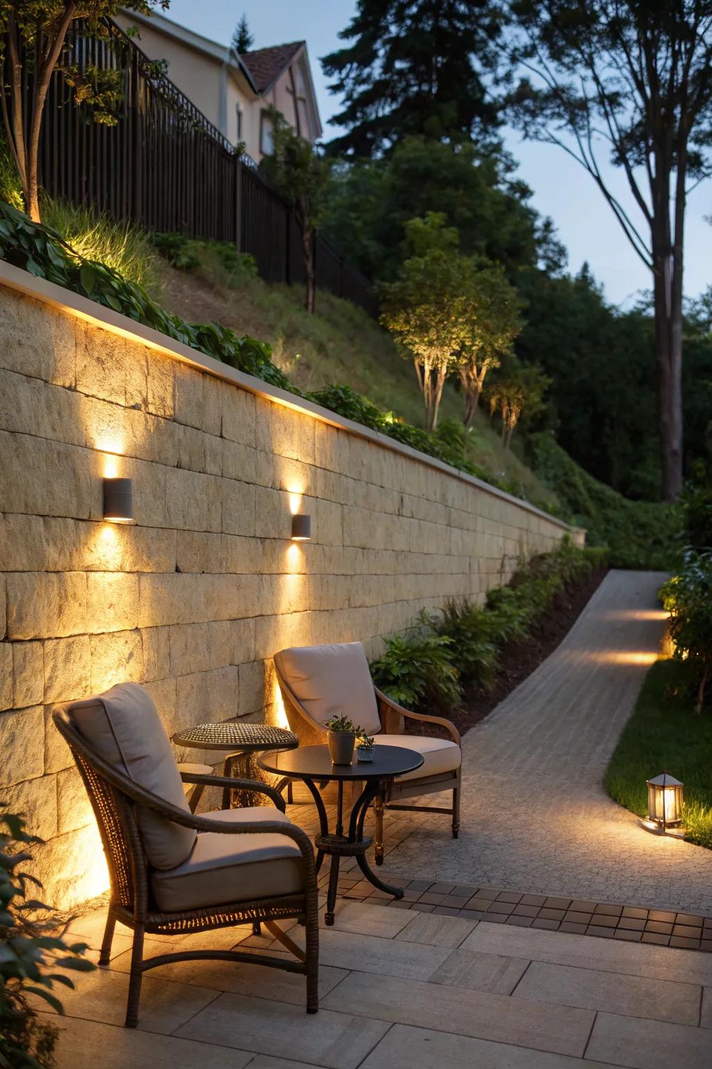 Warm ambient lighting creates a cozy and inviting atmosphere.