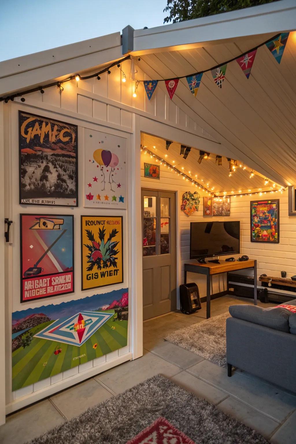 Wall art can add personality and charm to your games room.