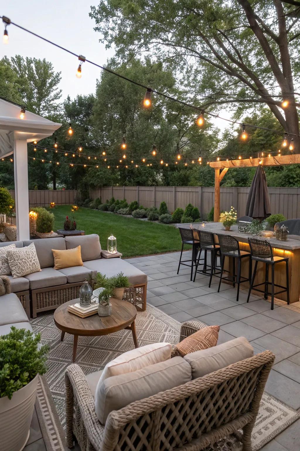 Maximize your terrace with a multi-functional design.