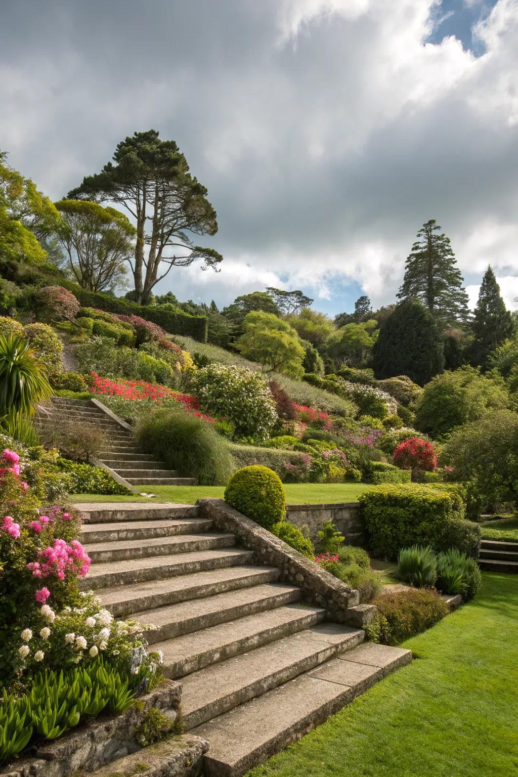 Multi-level designs create depth and dimension.