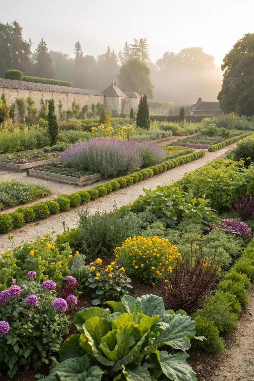 Potager gardens offer beauty and bounty year-round.