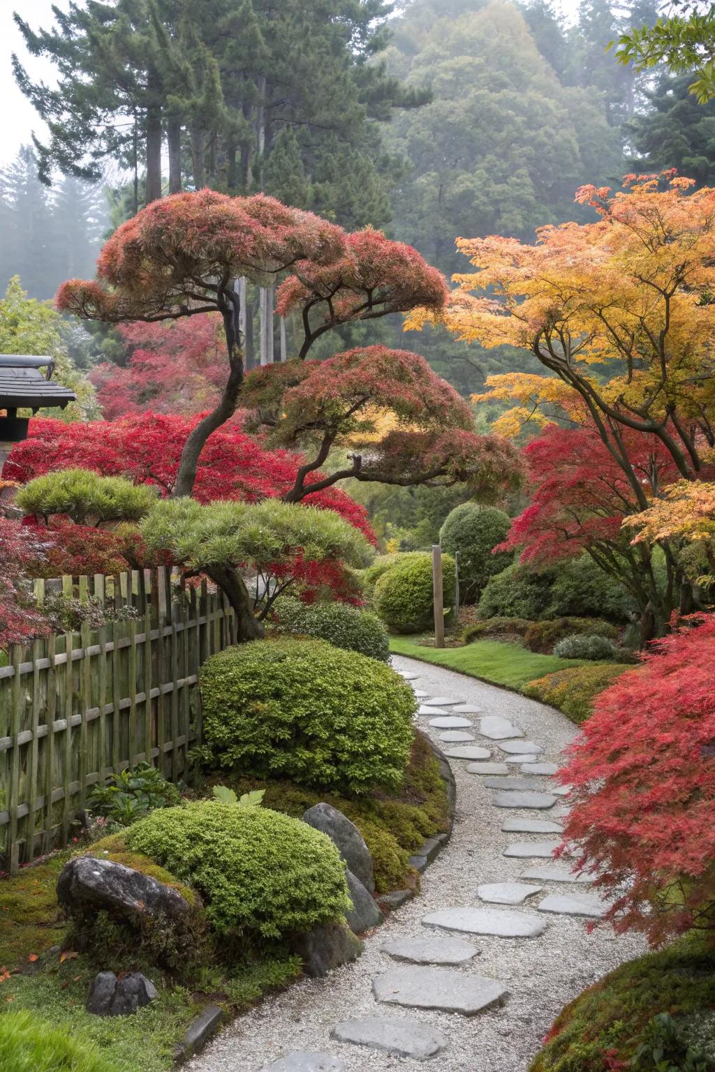 Layering maples adds depth and richness to your garden.