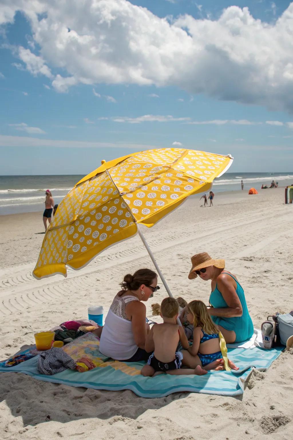 Family-sized canopies for shared fun in the shade.